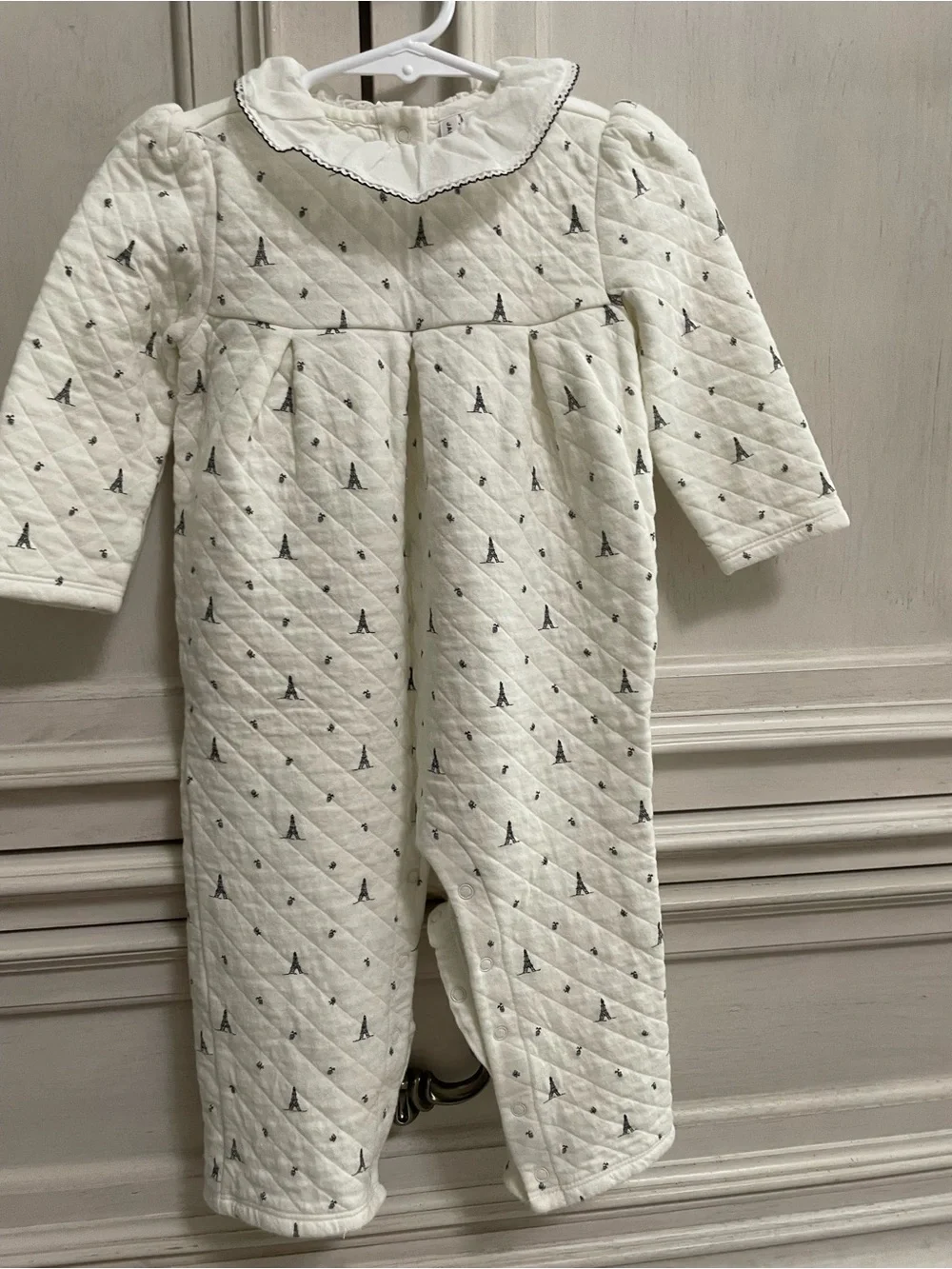 Janie and Jack Eiffel Tower/ Paris Romper, VGUC, Size 12-18 months
